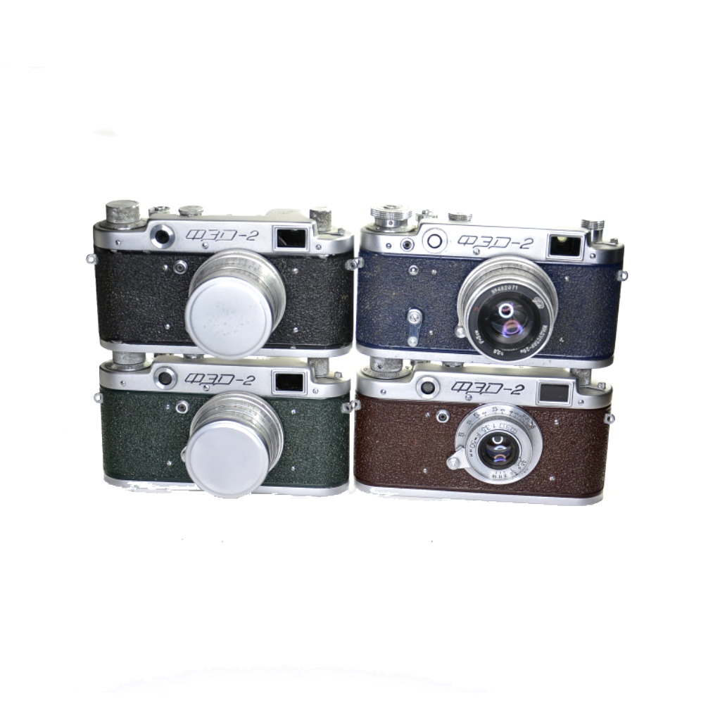 FED-2 4 db szín zöld, piros, kék, fekete egyben